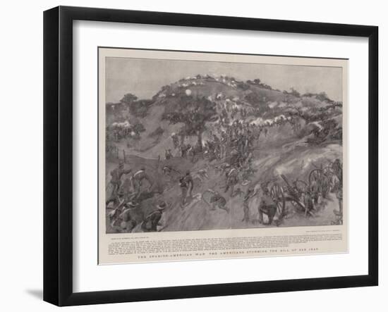 The Spanish-American War the Americans Storming the Hill of San Juan-William Hatherell-Framed Giclee Print