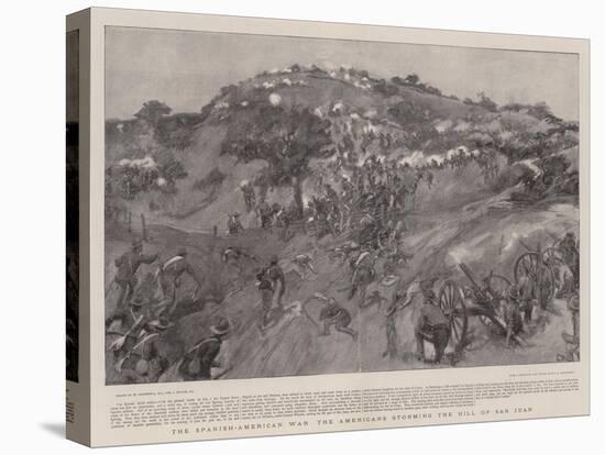 The Spanish-American War the Americans Storming the Hill of San Juan-William Hatherell-Stretched Canvas