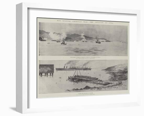 The Spanish-American War, the Invasion of Cuba-Charles Auguste Loye-Framed Giclee Print