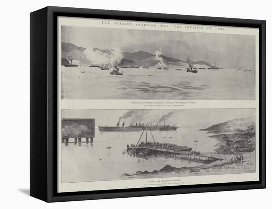 The Spanish-American War, the Invasion of Cuba-Charles Auguste Loye-Framed Stretched Canvas