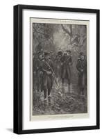 The Spanish-American War, Uncle Sam in Cuba in the Rainy Season, Through the Chaparral-Paul Frenzeny-Framed Giclee Print