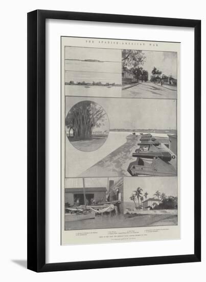 The Spanish-American War, Views of Key West, the American Naval Station Nearest to Cuba-Charles Auguste Loye-Framed Giclee Print