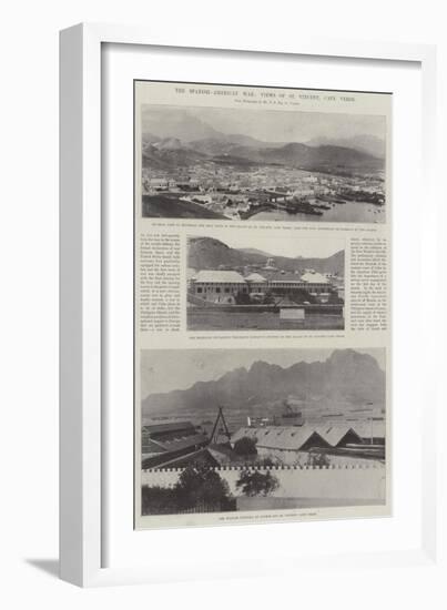 The Spanish-American War, Views of St Vincent, Cape Verde-null-Framed Giclee Print