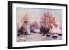 The Spanish Armada 1588, 1915-William Lionel Wyllie-Framed Giclee Print