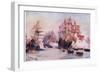 The Spanish Armada 1588, 1915-William Lionel Wyllie-Framed Giclee Print