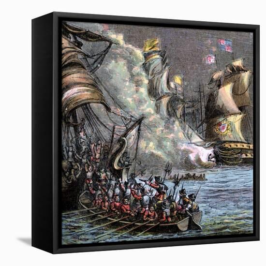 The Spanish Armada, 1588-null-Framed Stretched Canvas