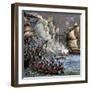 The Spanish Armada, 1588-null-Framed Premium Giclee Print