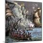 The Spanish Armada, 1588-null-Mounted Premium Giclee Print