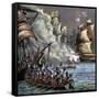 The Spanish Armada, 1588-null-Framed Stretched Canvas