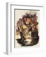 The Spanish Armada, 1588-Peter Jackson-Framed Premium Giclee Print