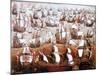 The Spanish Armada Which Threatened England in July 1588-null-Mounted Giclee Print