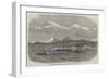 The Spanish Blockading Squadron at Valparaiso, Chili-null-Framed Giclee Print