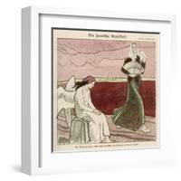 The "Spanish" Flu Epidemic Overtakes the Angel of Peace-Wilhelm Schulz-Framed Art Print