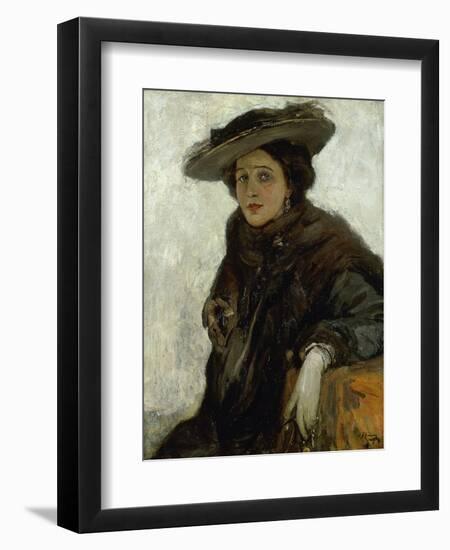 The Spanish Hat or Mrs. Gerard Chowne-Sir John Lavery-Framed Giclee Print