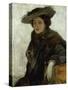 The Spanish Hat or Mrs. Gerard Chowne-Sir John Lavery-Stretched Canvas