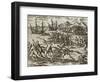 The Spanish in America-Theodore de Bry-Framed Giclee Print