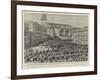 The Spanish Reinforcements for Cuba, Papal Benediction of Troops at Vittoria before their Departure-null-Framed Giclee Print