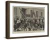 The Spanish Republic, Demonstration of Women at the Ministry of Grace and Justice-Alphonse Adolphe Bichard-Framed Giclee Print