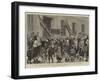 The Spanish Republic, Demonstration of Women at the Ministry of Grace and Justice-Alphonse Adolphe Bichard-Framed Giclee Print