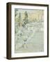 The Spanish Stairs, Rome, 1897-Childe Hassam-Framed Giclee Print