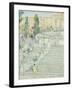 The Spanish Stairs, Rome, 1897-Childe Hassam-Framed Giclee Print