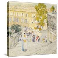 The Spanish Steps of Rome, 1897-Childe Hassam-Stretched Canvas