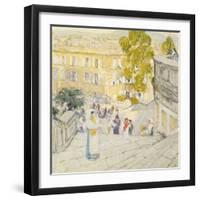 The Spanish Steps of Rome, 1897-Childe Hassam-Framed Giclee Print