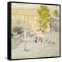 The Spanish Steps of Rome-Childe Hassam-Framed Stretched Canvas