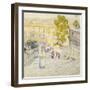 The Spanish Steps of Rome-Childe Hassam-Framed Giclee Print