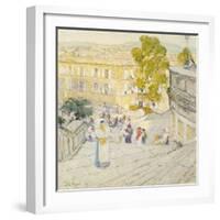 The Spanish Steps of Rome-Childe Hassam-Framed Giclee Print