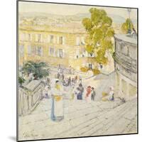 The Spanish Steps of Rome-Childe Hassam-Mounted Giclee Print