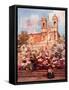 The 'Spanish Steps,' Piazza Di Spagna-Alberto Pisa-Framed Stretched Canvas