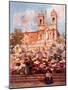 The 'Spanish Steps,' Piazza Di Spagna-Alberto Pisa-Mounted Giclee Print