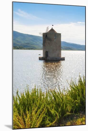 The Spanish Windmill on the Lagoon of Orbetello, Orbetello, Grosseto Province, Tuscany, Italy-Nico Tondini-Mounted Photographic Print