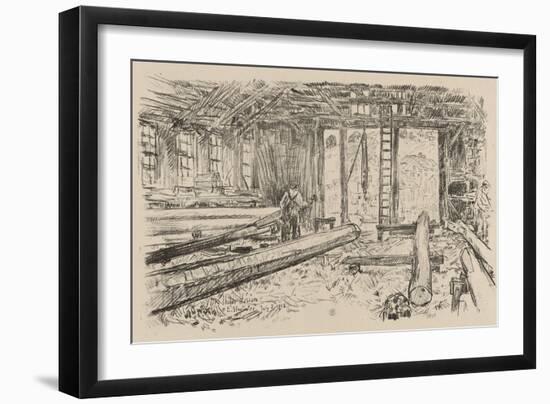 The Spar Shop, Gloucester, July 8, 1918 (Litho)-Childe Frederick Hassam-Framed Giclee Print