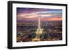 The sparkling lights of the Eiffel Tower-Nick Jackson-Framed Art Print