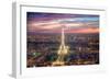 The sparkling lights of the Eiffel Tower-Nick Jackson-Framed Art Print