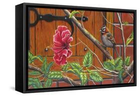 The Sparrow Who Visit Your Window-Luis Aguirre-Framed Stretched Canvas
