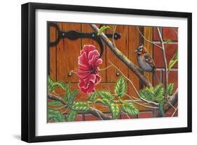 The Sparrow Who Visit Your Window-Luis Aguirre-Framed Premium Giclee Print