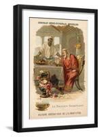 The Spartan Broth, Trade Card Produced by Chocolat Senez-Sturbelle-null-Framed Giclee Print