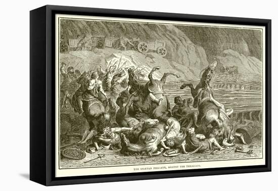 The Spartan Phalanx, Against the Thracians-null-Framed Stretched Canvas