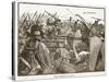 The Spartans at Platea (Litho)-English-Stretched Canvas