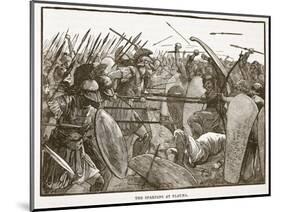 The Spartans at Platea (Litho)-English-Mounted Premium Giclee Print