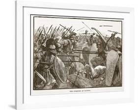 The Spartans at Platea (Litho)-English-Framed Giclee Print