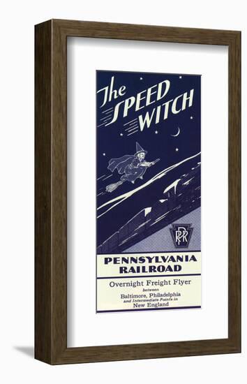 The Speed Witch-null-Framed Art Print