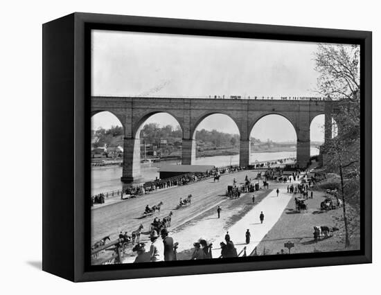 The Speedway and High Bridge-null-Framed Stretched Canvas