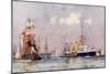 The "Speedy" Leaving Portsmouth-Charles Edward Dixon-Mounted Giclee Print