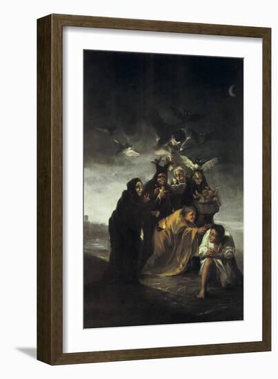 The Spell or the Witches-Francisco de Goya-Framed Art Print