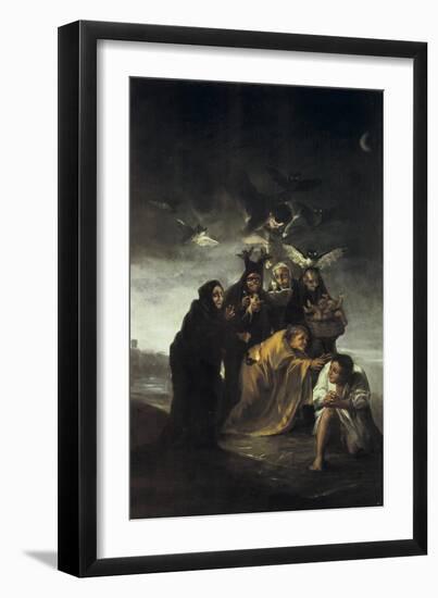 The Spell or the Witches-Francisco de Goya-Framed Art Print