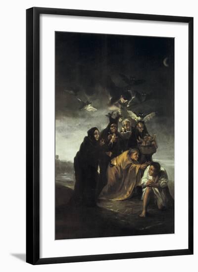 The Spell or the Witches-Francisco de Goya-Framed Art Print